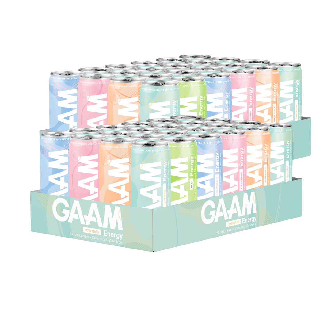 48 x GAAM Energy 330 ml Mix-lava