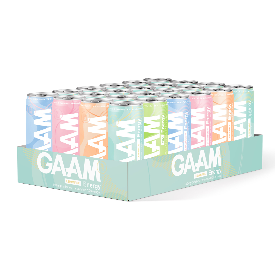 24 x GAAM Energy 330 ml Mix-lava