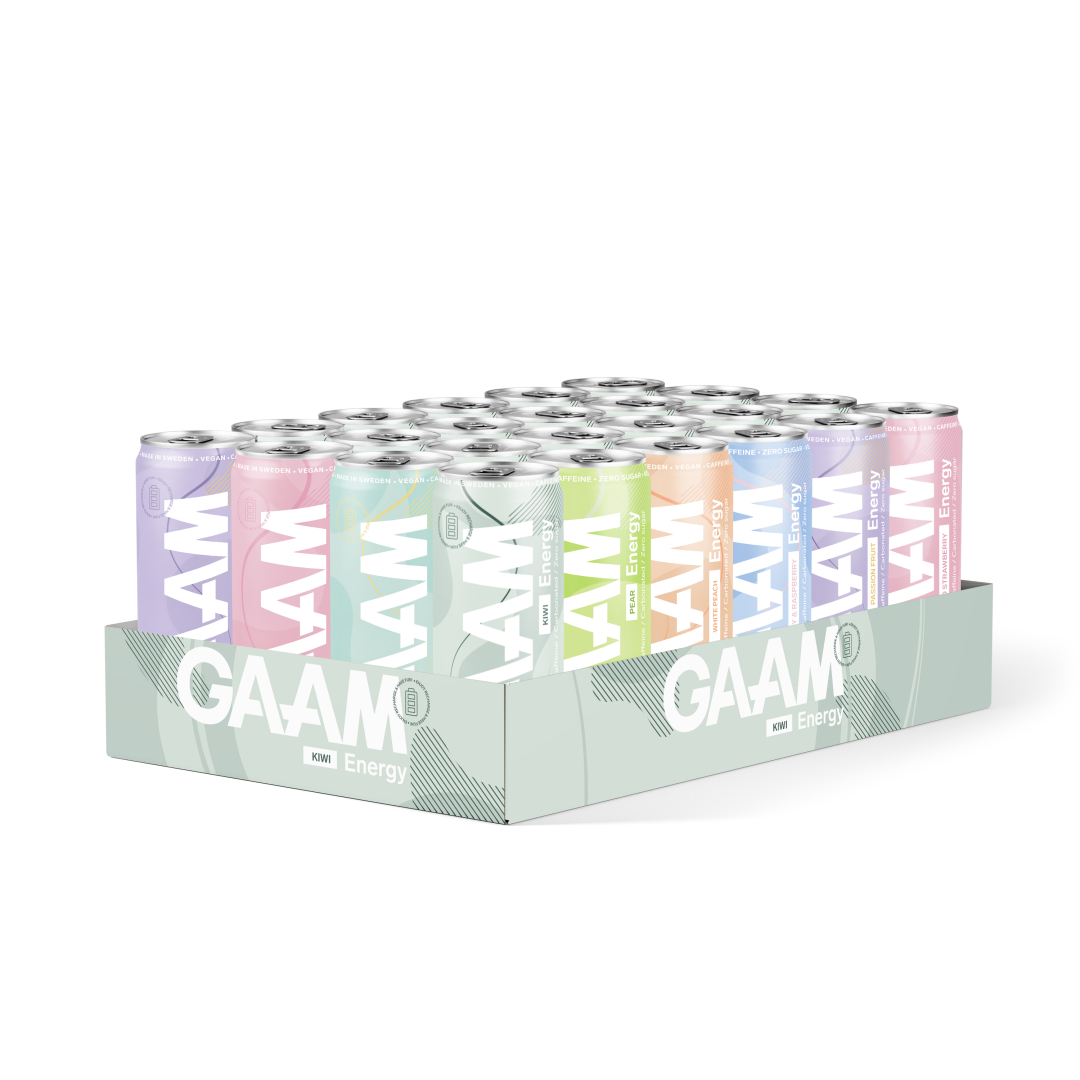 24 x GAAM Energy 330 ml Mix-lava