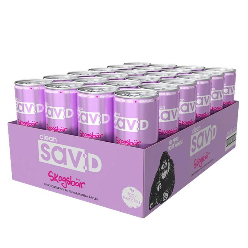 24 x Clean sav:D 330 ml Metsämarjat SUPER DEAL