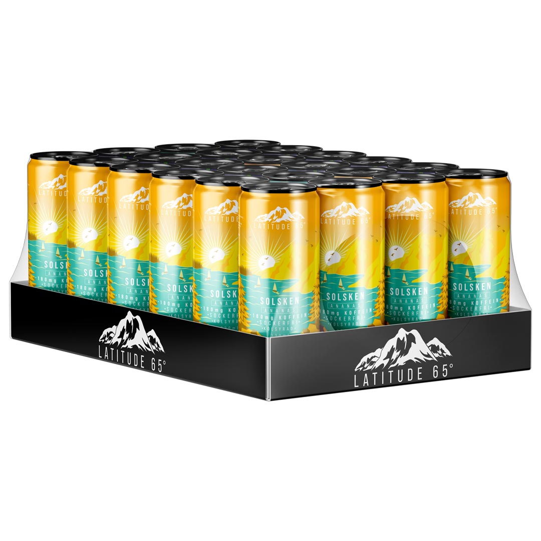 24 x Latitude 65 330 ml Solsken - Ananas