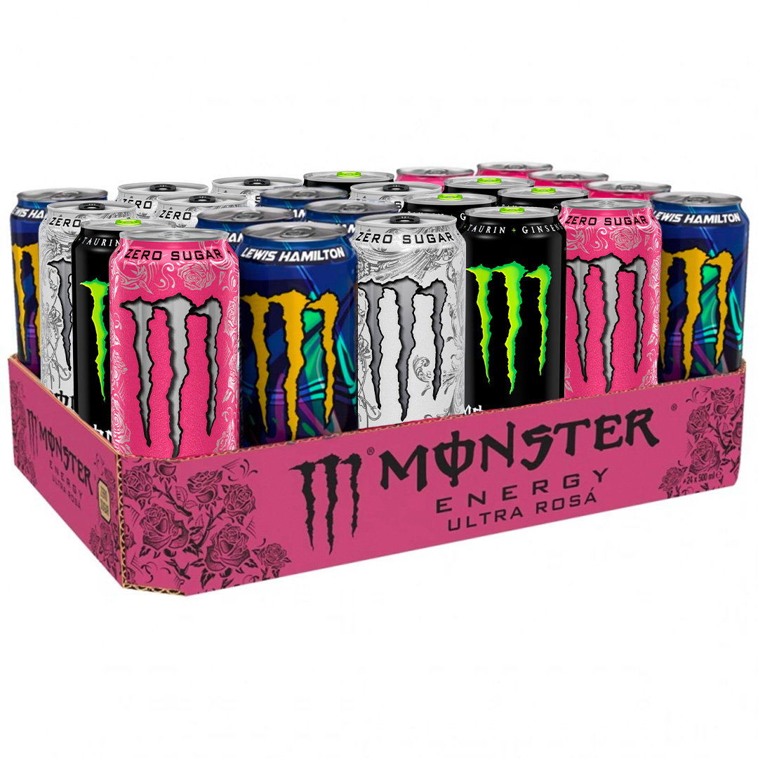 24 x Monster Energy 500 ml Mix-lava