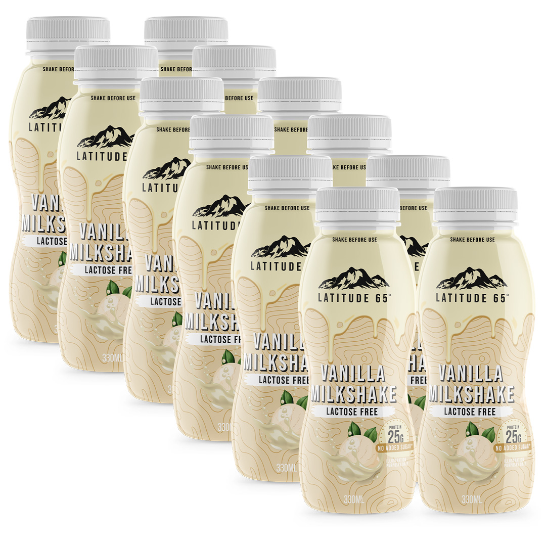 12 x Latitude 65 Milkshake 330 ml Vanilja