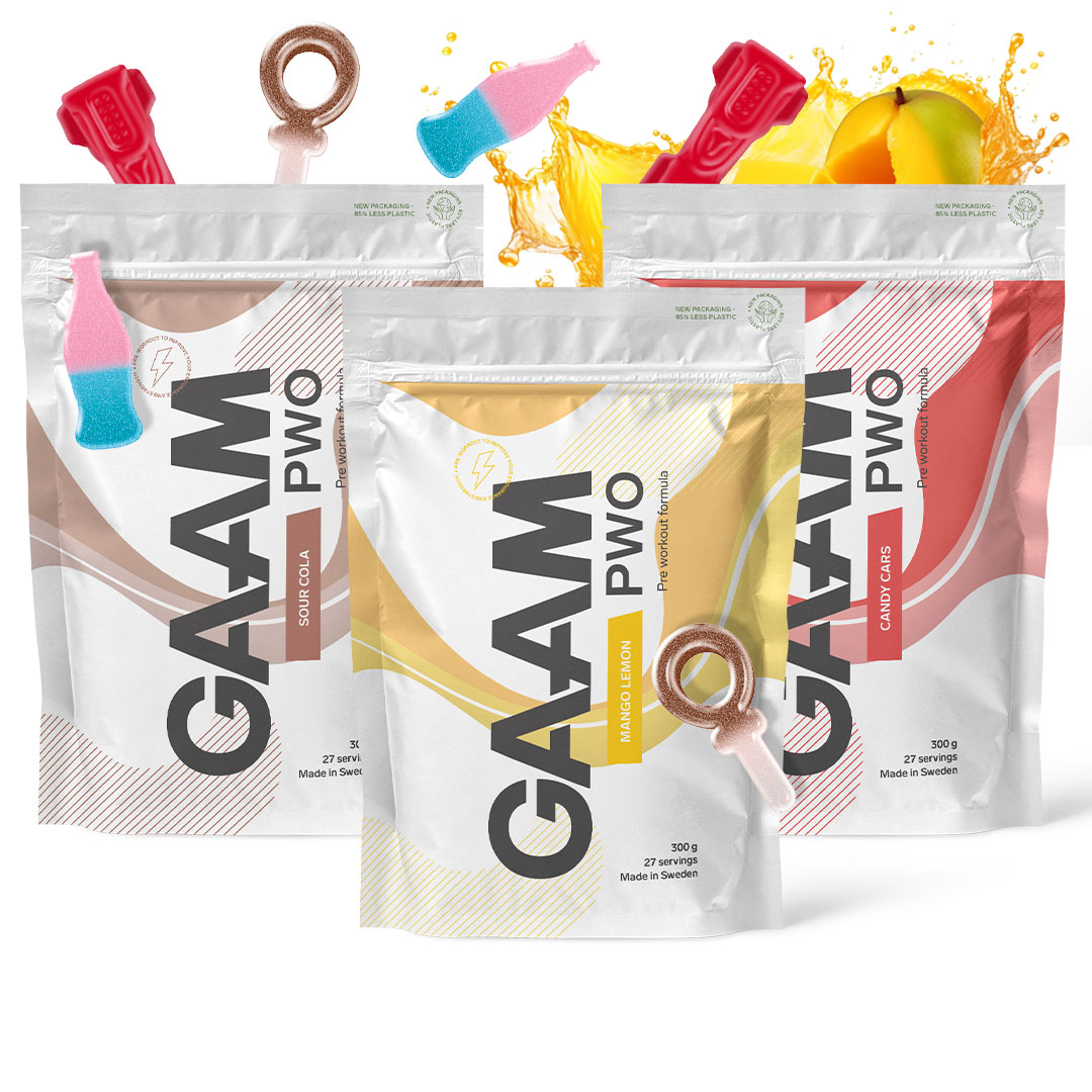 3 x GAAM PWO 300 g