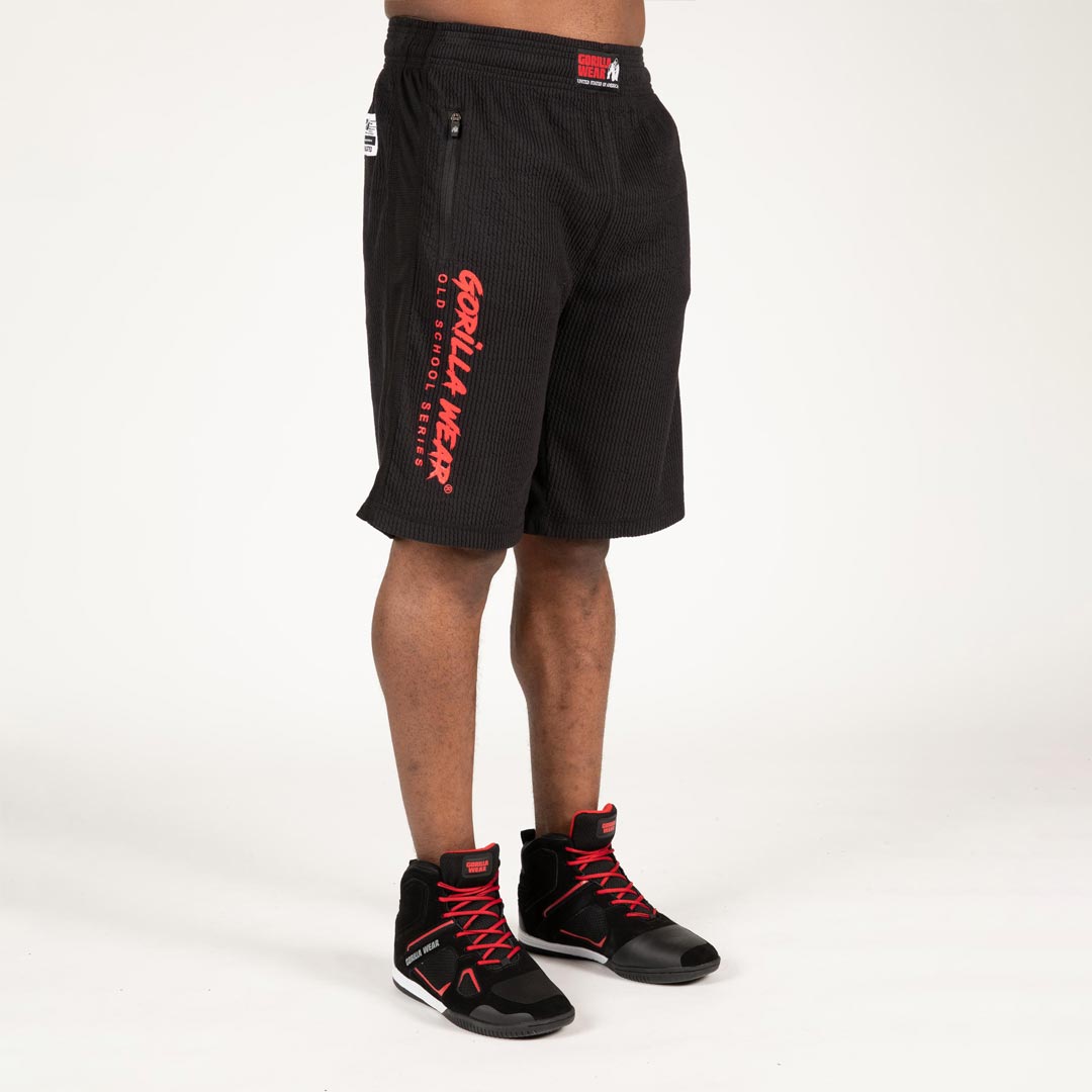 Gorilla Wear Augustine Old School Shorts Black/Red