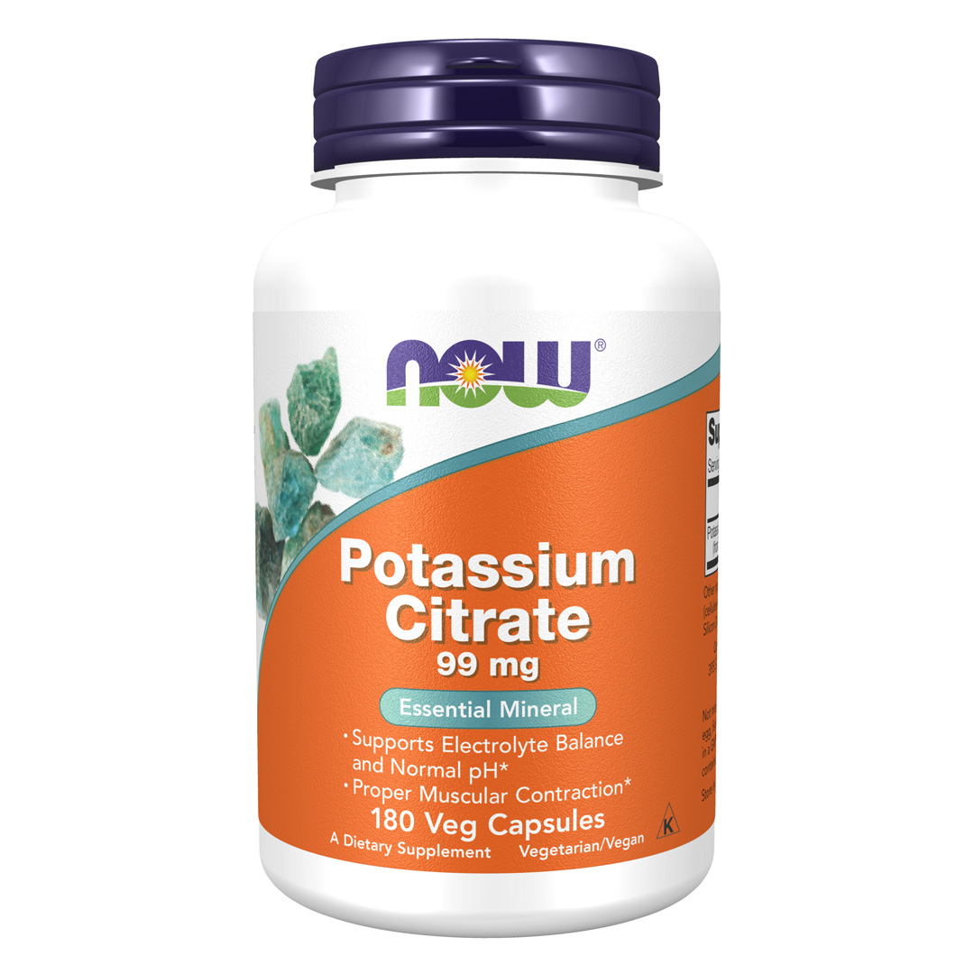 NOW Potassium (Kalium) Citrate 180 vegcaps