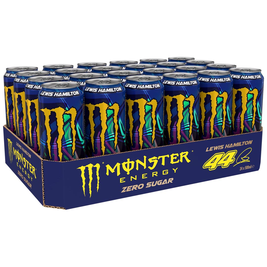 24 x Monster Energy 500 ml Lewis Hamilton (sokeriton)