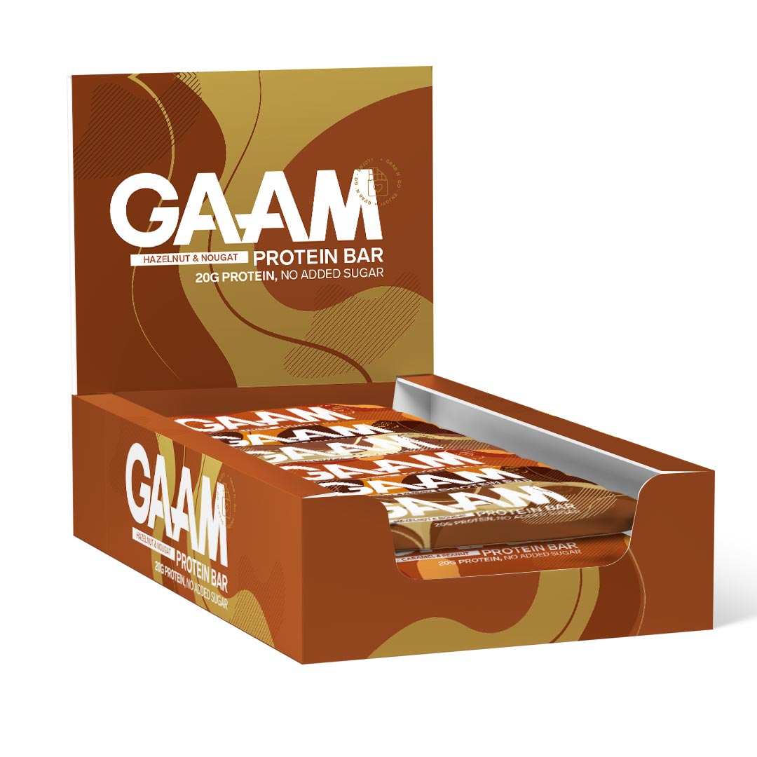 12 x GAAM Protein bar / Soft bar 55 g Mix-laatikko