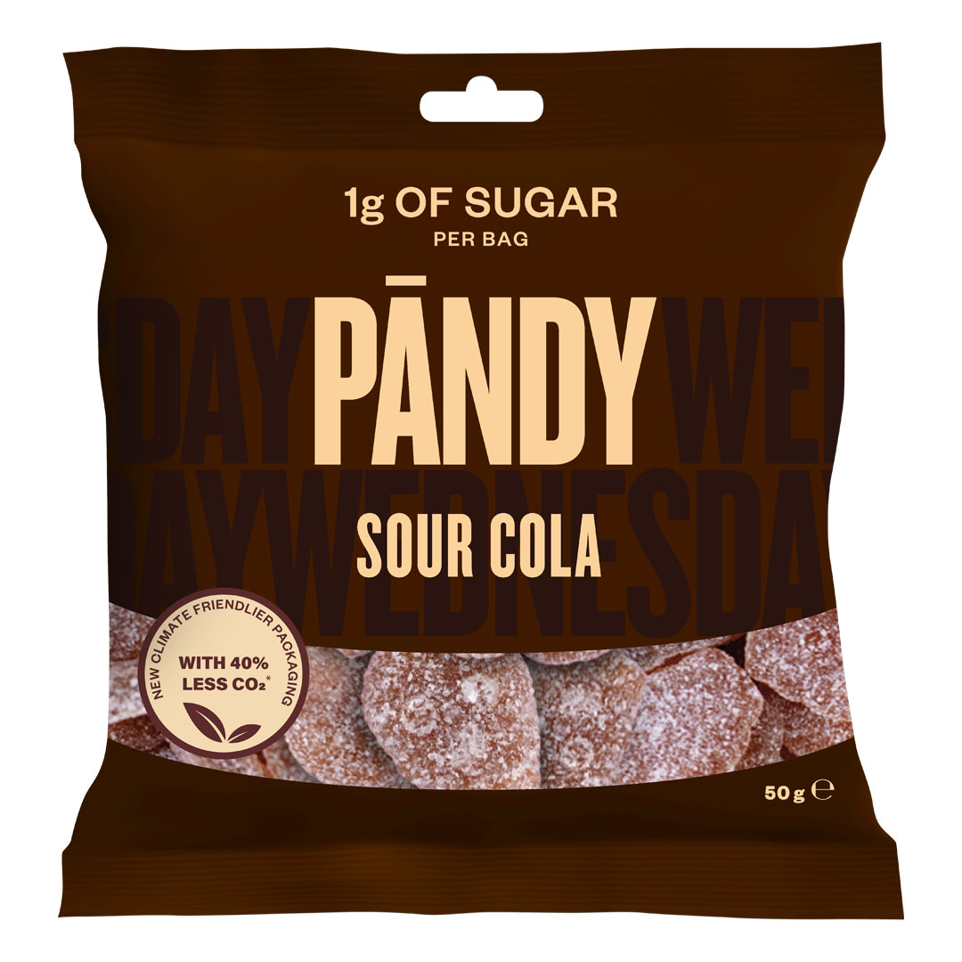 Pändy Candy, 50 g, Sour Cola | Hintatakuu & ilmainen palautus |  Proteincompany