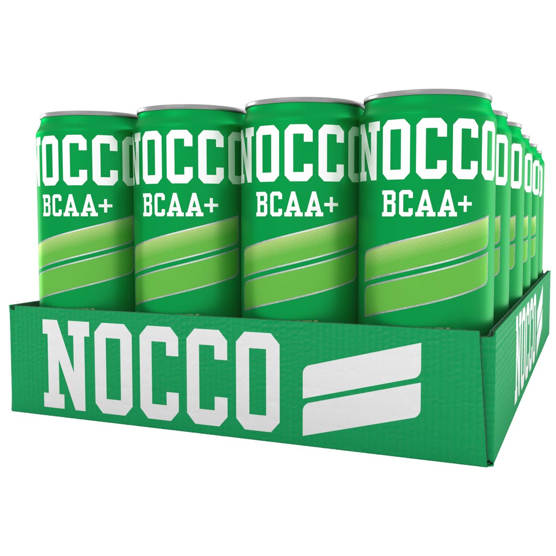 24 x NOCCO BCAA+ 330 ml Äpple (kofeiiniton)