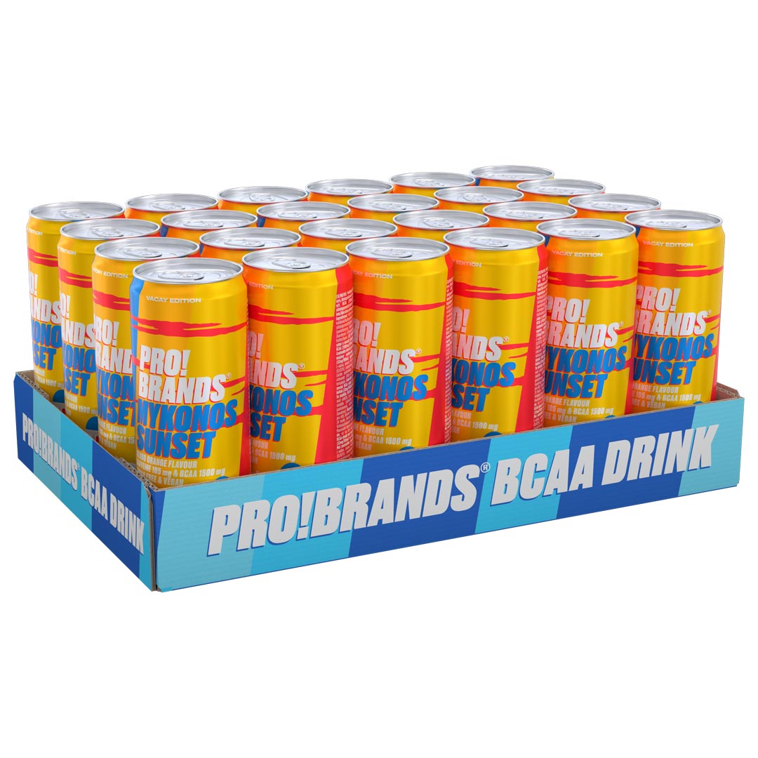 24 x Pro Brands BCAA Drink 330 ml Mykonos Sunset