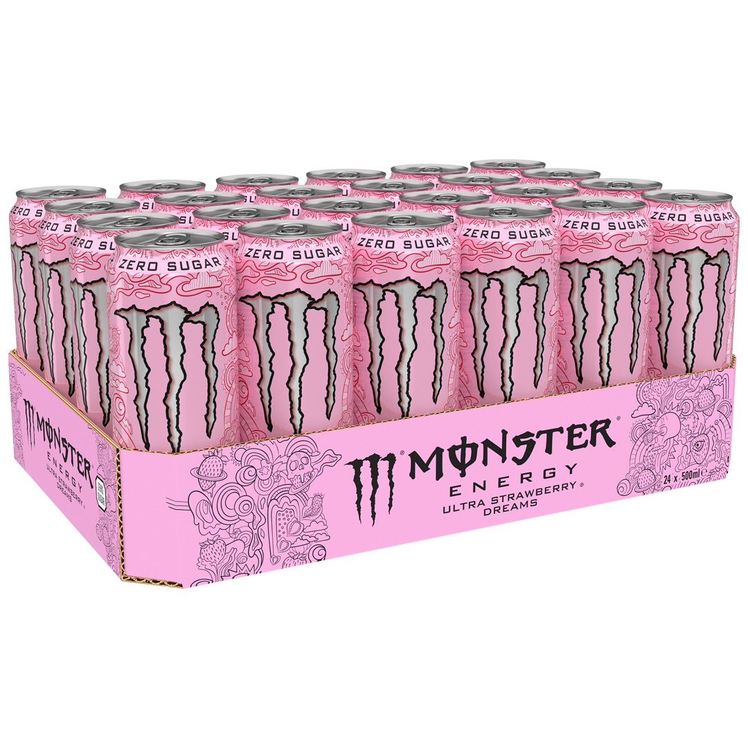 24 x Monster Energy 500 ml Strawberry Dreams