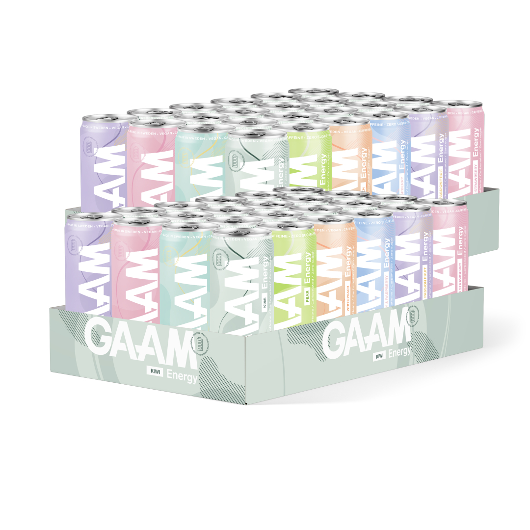 48 x GAAM Energy 330 ml Mix-lava