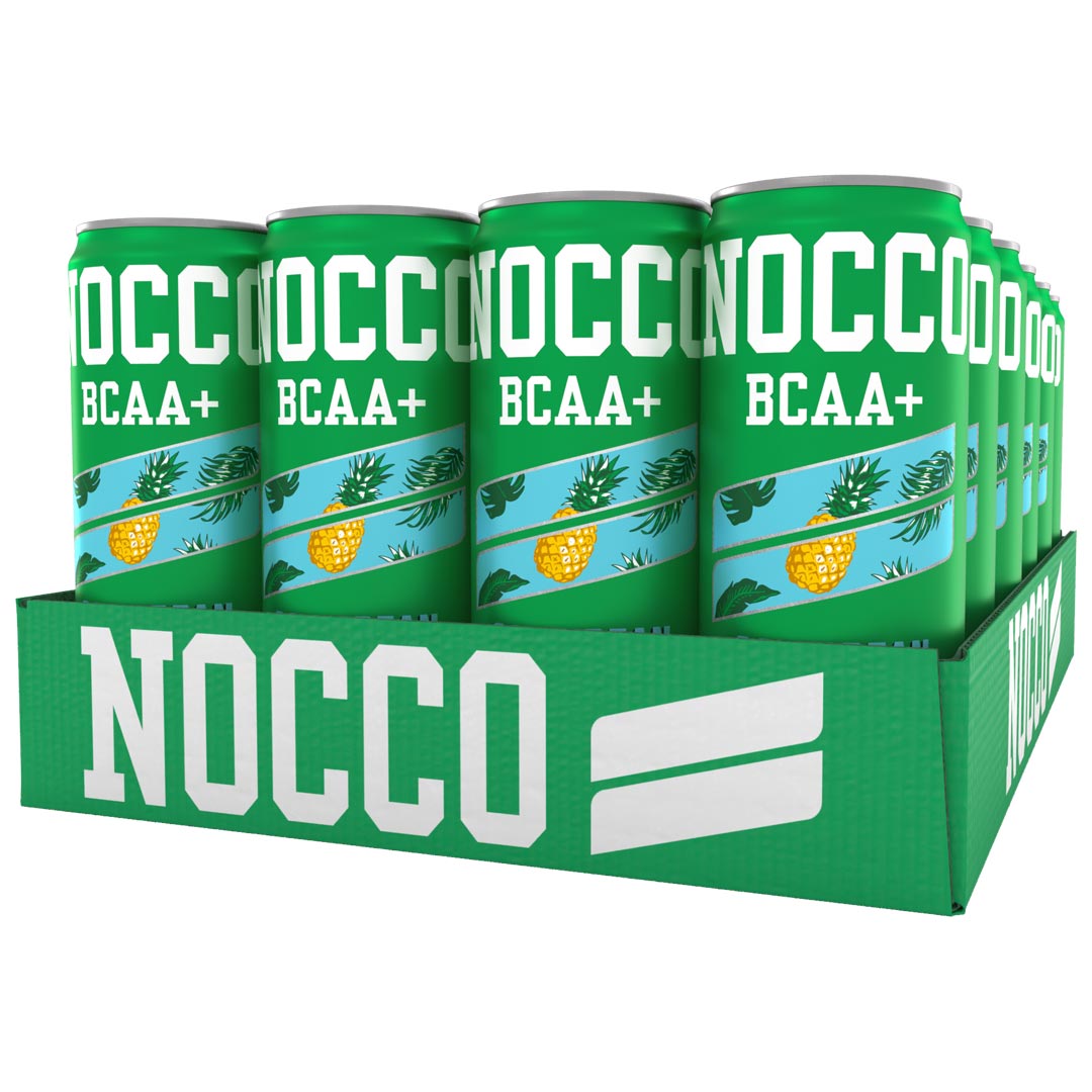 24 x NOCCO BCAA+ 330 ml Caribbean (kofeiiniton)