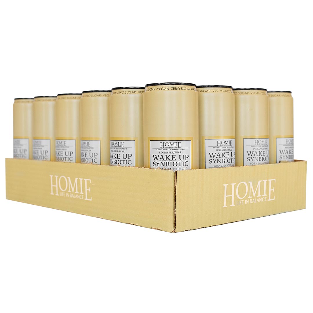 24 x Homie Wake Up Synbiotic 330 ml Pineapple Pear