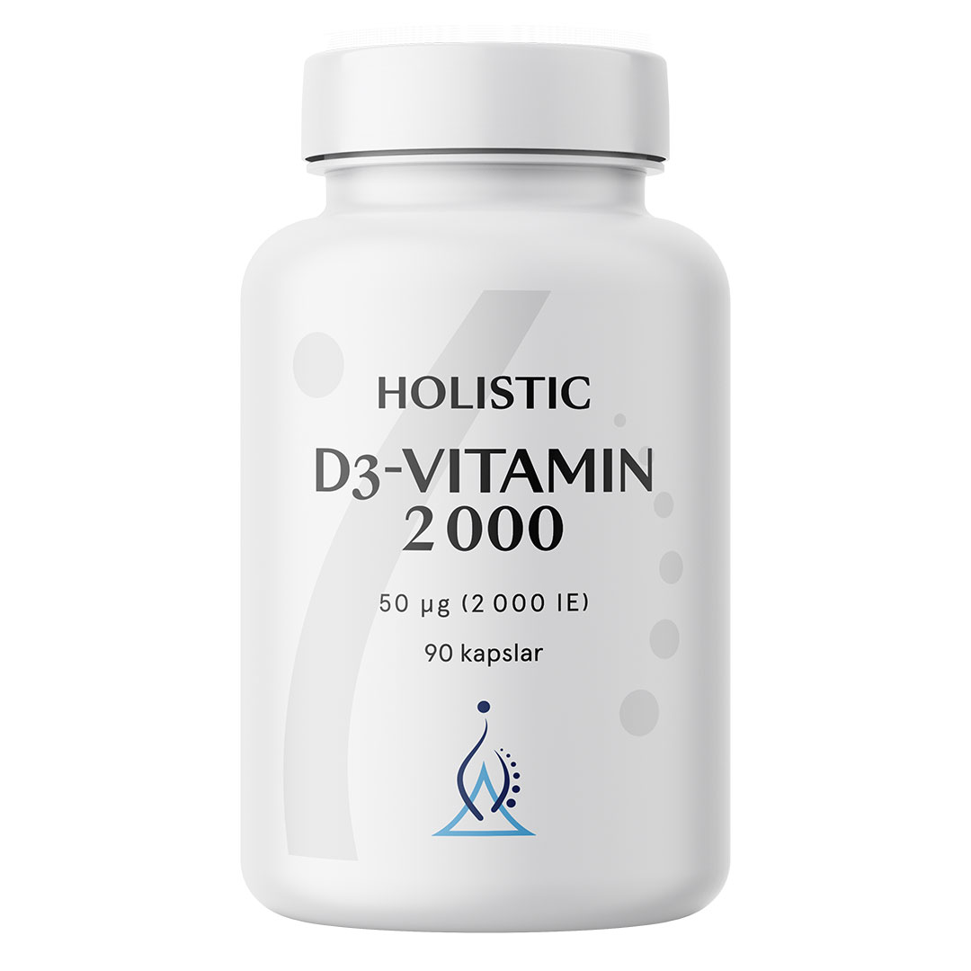 Holistic D3-vitamiini 2000 90 caps