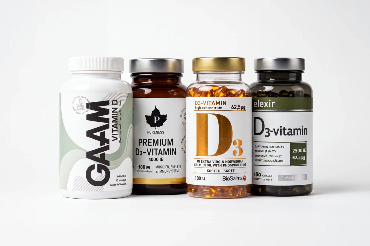 D-vitamin bäst i test 2026: Vi jämför 4 populära sorter