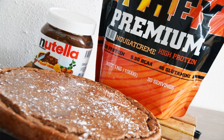 Proteinrik nutellacheesecake
