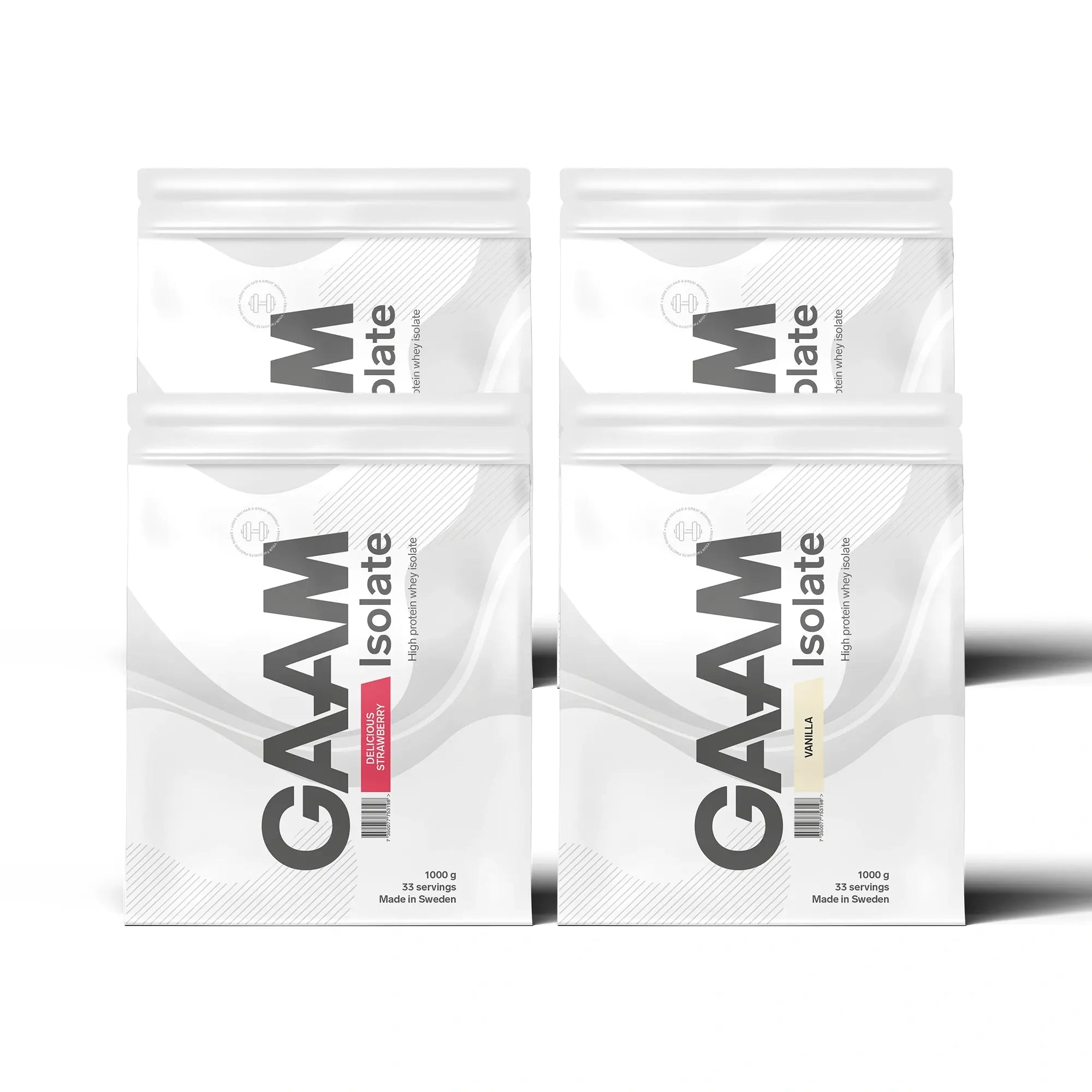 4 x GAAM Isolate 1 kg, kuva 1/1