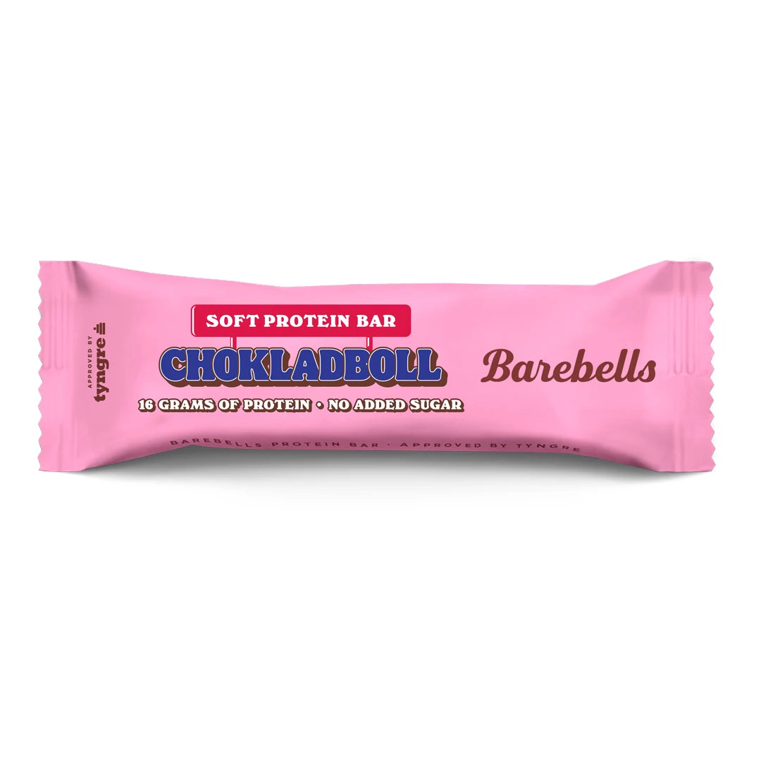 Barebells Soft protein bar 55 g vaaleanpunaisessa pakkauksessa, makuna Chokladboll., kuva 10/19