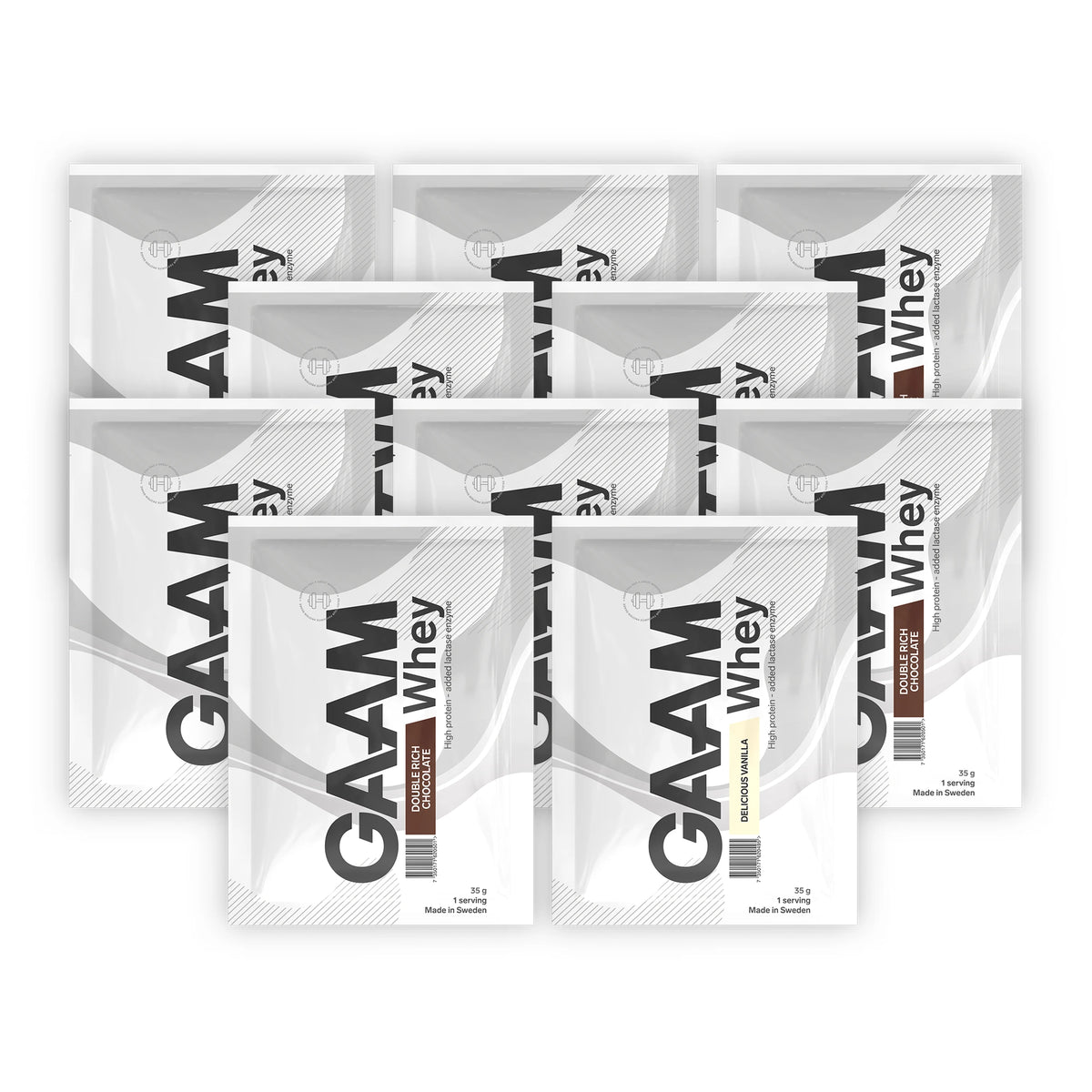 GAAM Whey Travel Pack 10 x 35 g, kuva 1/1