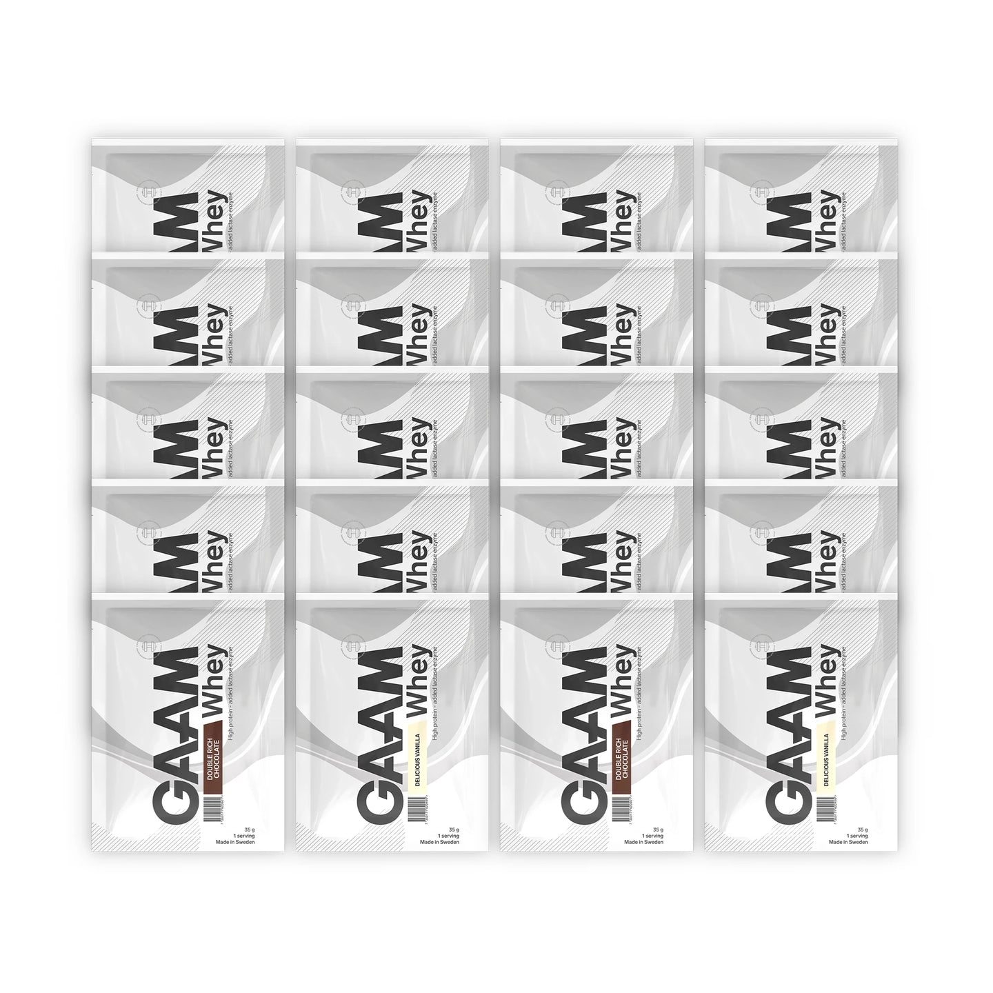 GAAM Whey Travel Pack 20 x 35 g, kuva 1/1