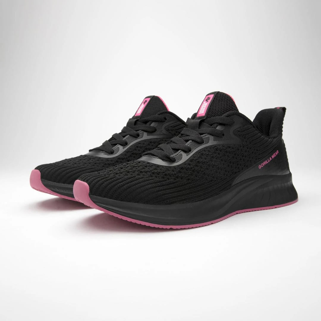 Mustat Gorilla Wear Milton Training Shoes Black/Fuchsia -treenikengät vaaleanpunaisilla yksityiskohdilla., kuva 2/6