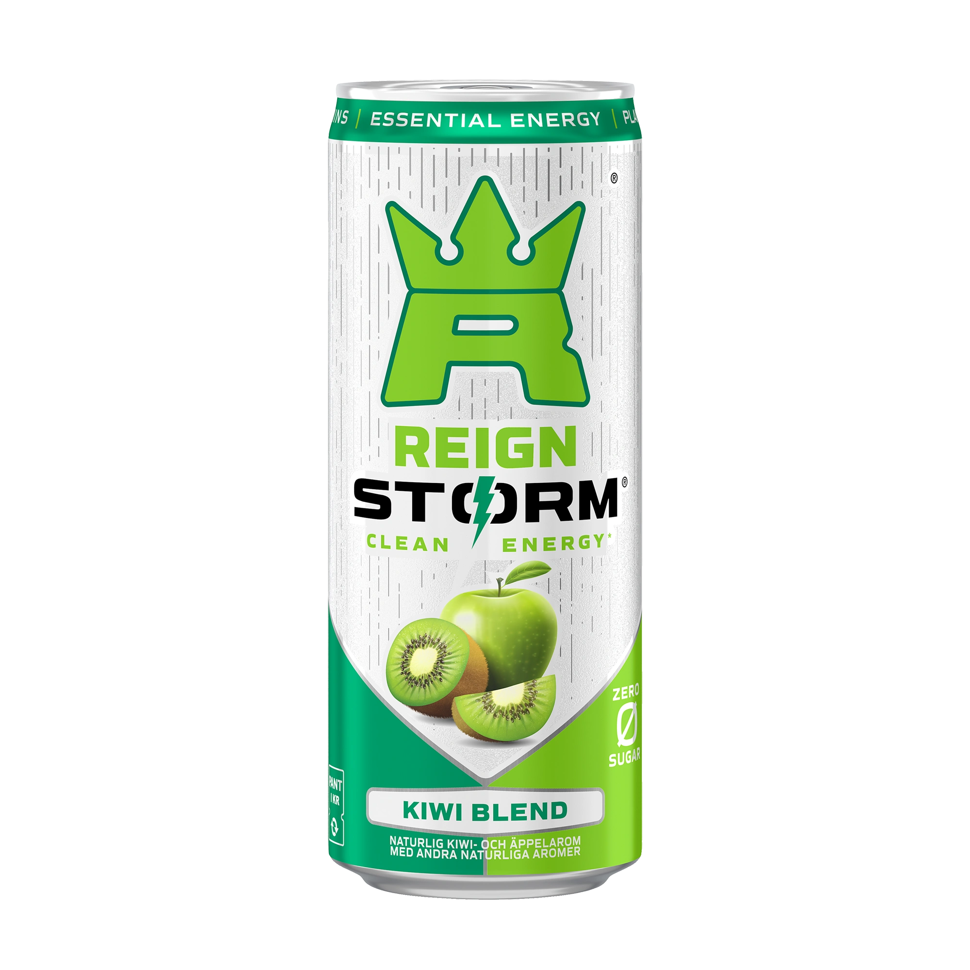 Reign Storm Energy 355 ml -energiajuoma valko-vihreässä tölkissä, makuna Kiwi Blend., kuva 3/5