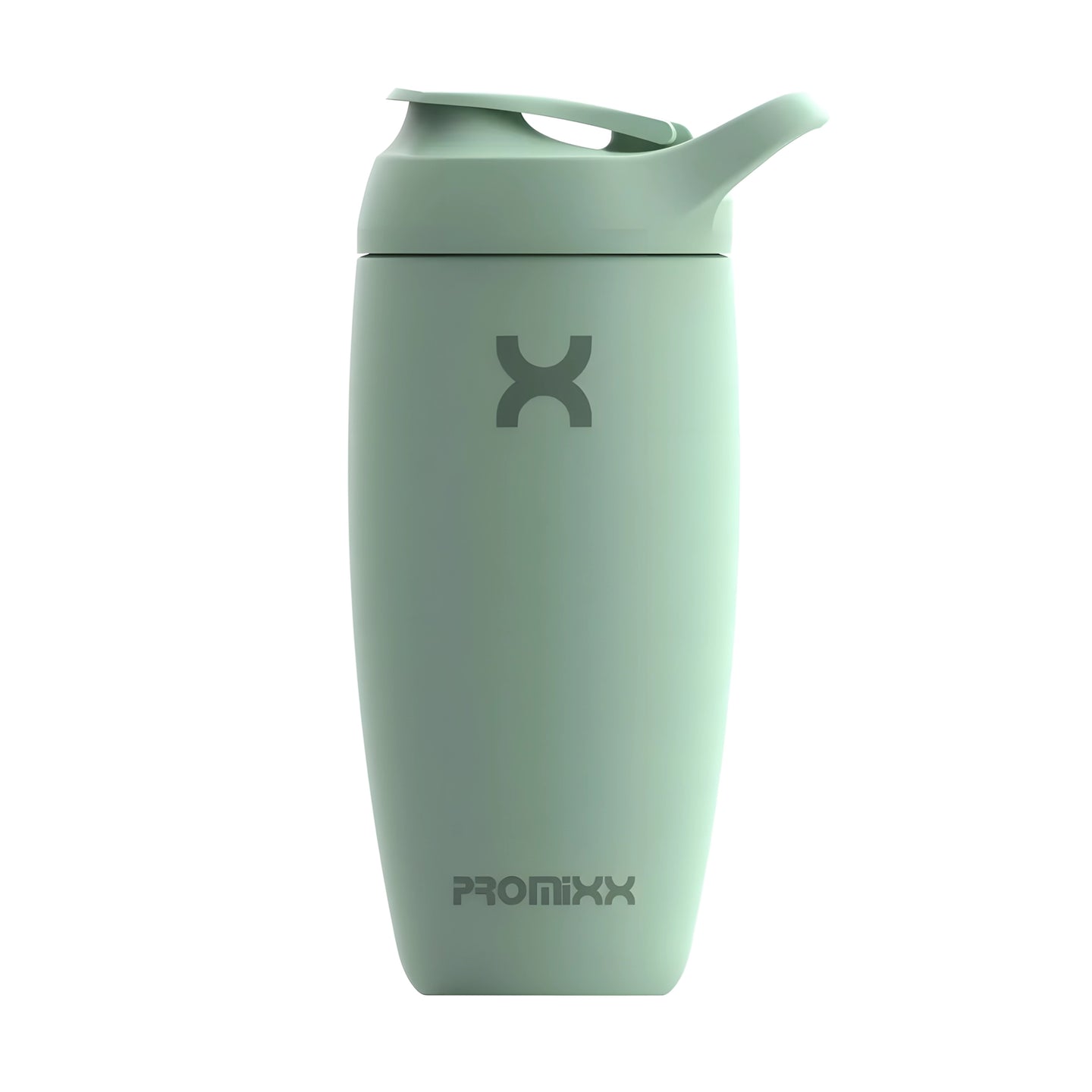 ProMixx Pursuit Double Wall Steel 550 ml Seagrass Green -teräspullo urheilukorkilla ja silikonietuosalla., kuva 1/5