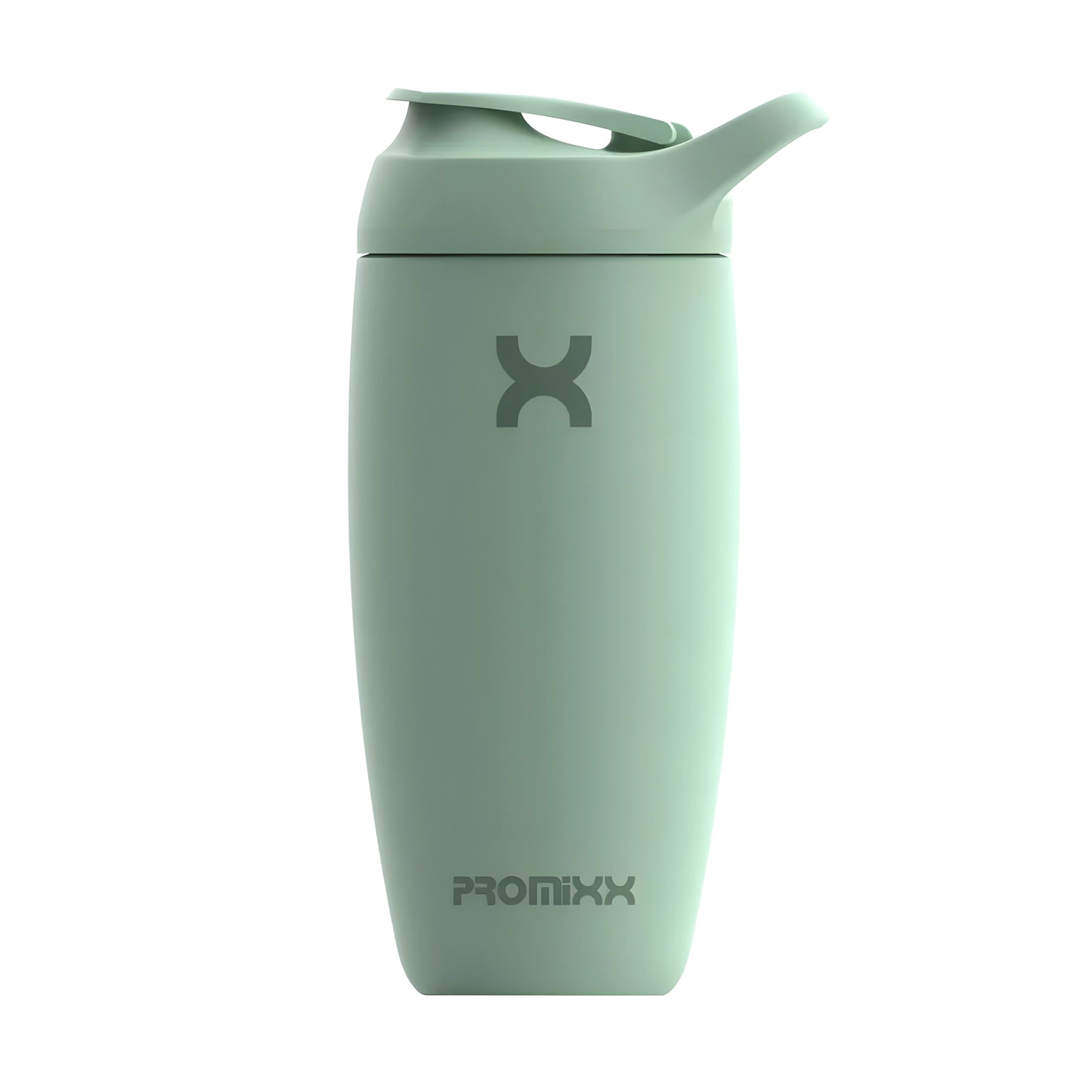 ProMixx Pursuit Double Wall Steel 550 ml Seagrass Green -teräspullo urheilukorkilla ja silikonietuosalla., kuva 1/5