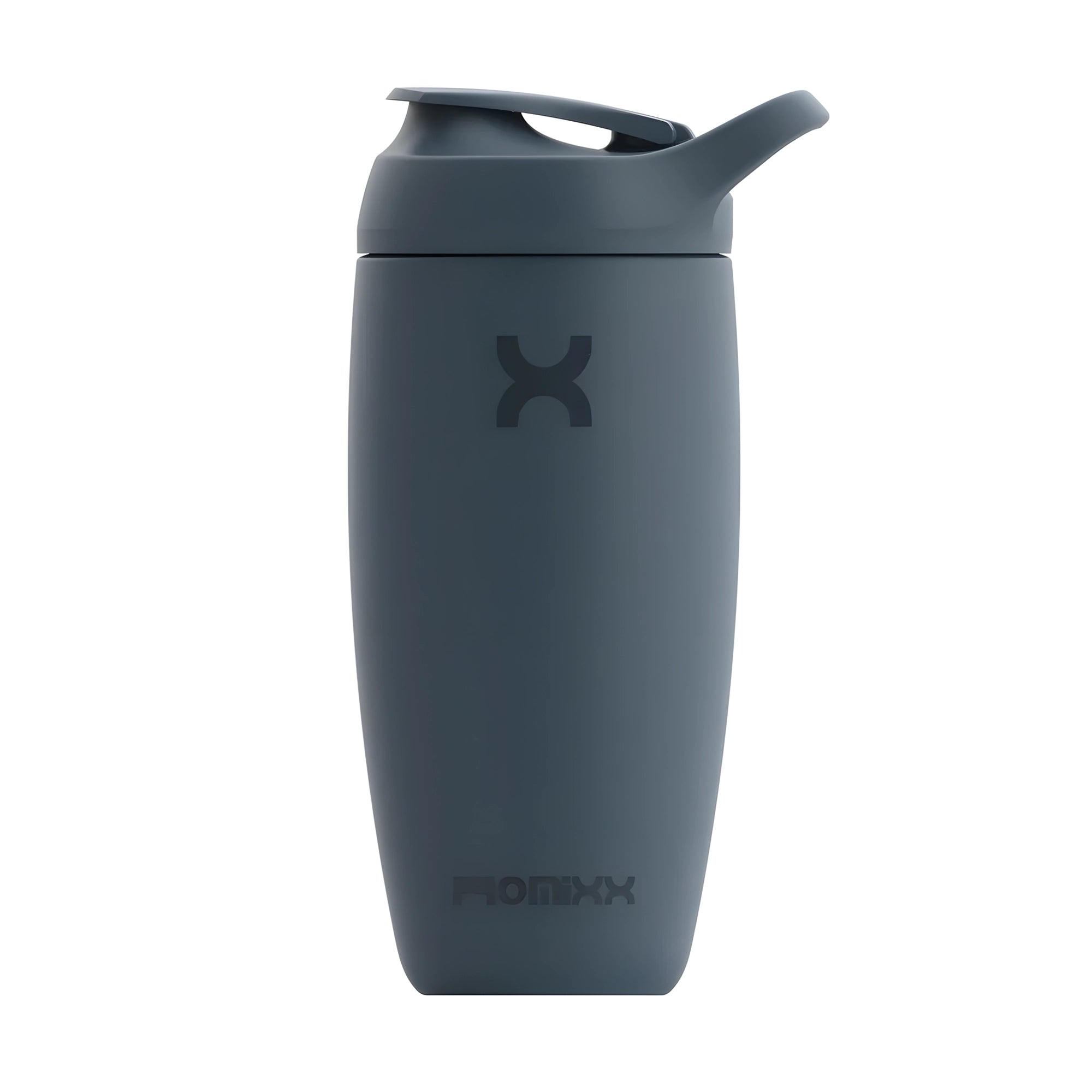 Tummanharmaa ProMixx Pursuit Double Wall Steel 550 ml -teräspullo pehmeällä silikonipinnalla ja urheilukorkilla., kuva 3/5