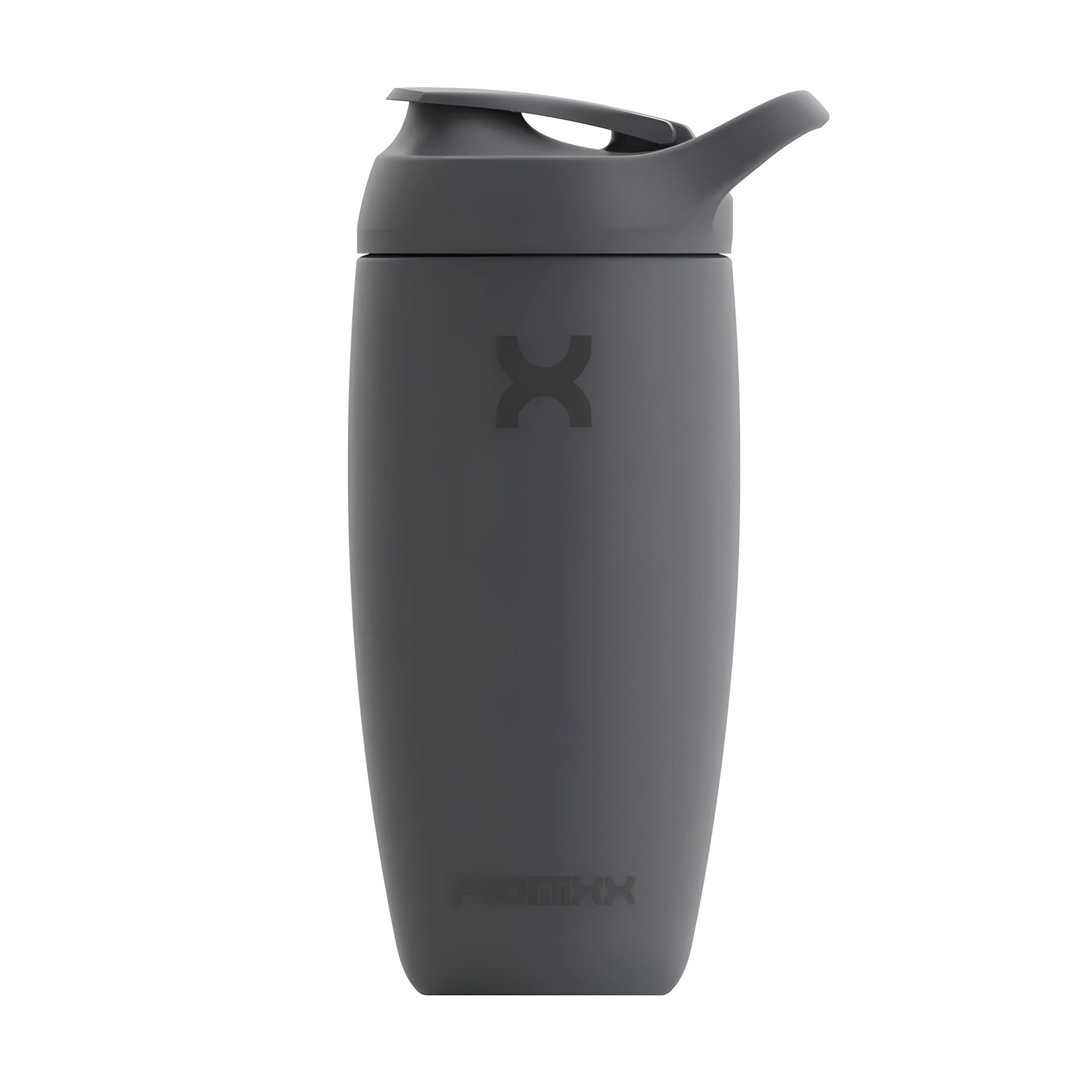 Grafiitinharmaa ProMixx Pursuit Double Wall Steel 550 ml -terässhaker silikonipinnalla ja urheilukorkilla., kuva 4/5