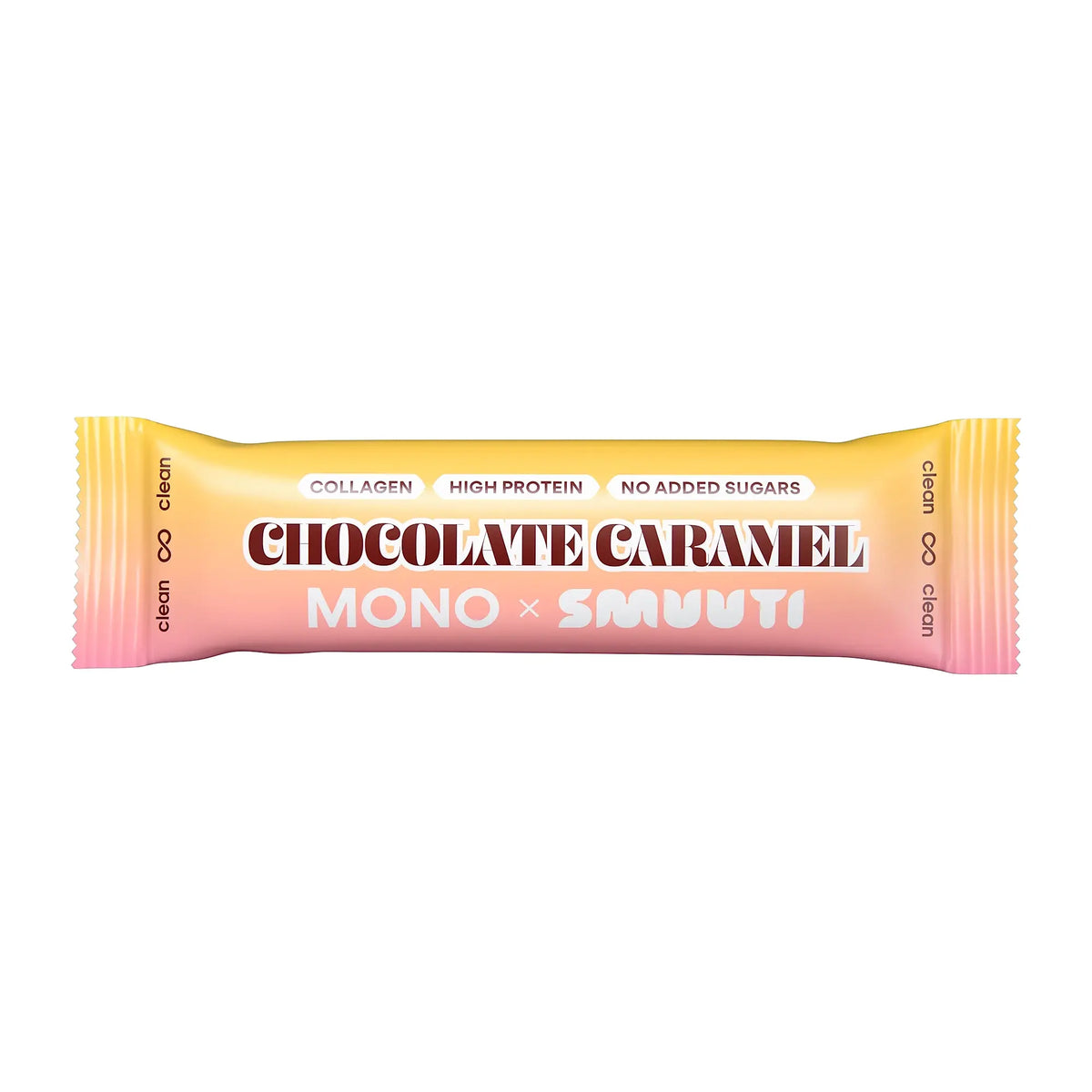 Clean MONO X Smuuti Collagen Bar 40 g Chocolate Caramel, kuva 1/1