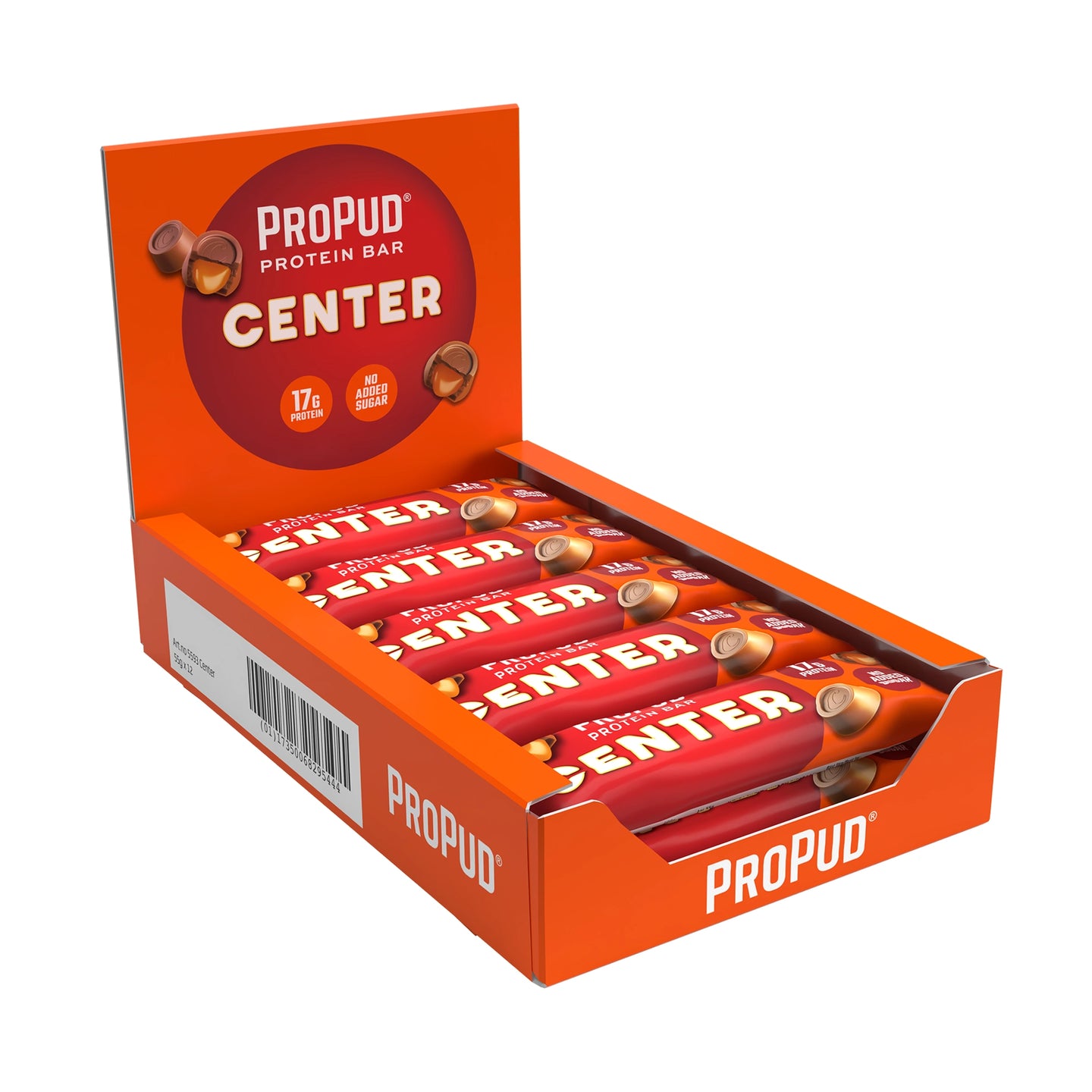 12 x NJIE ProPud Proteinbar 55 g Center, kuva 1/1