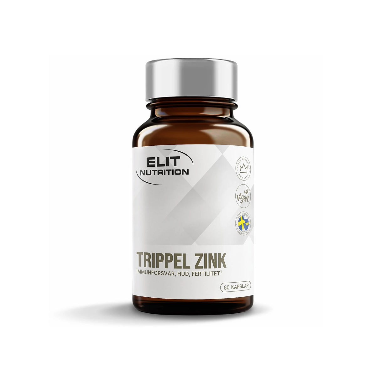 Elit Nutrition Trippel Zink 60 kapselia, kuva 1/1