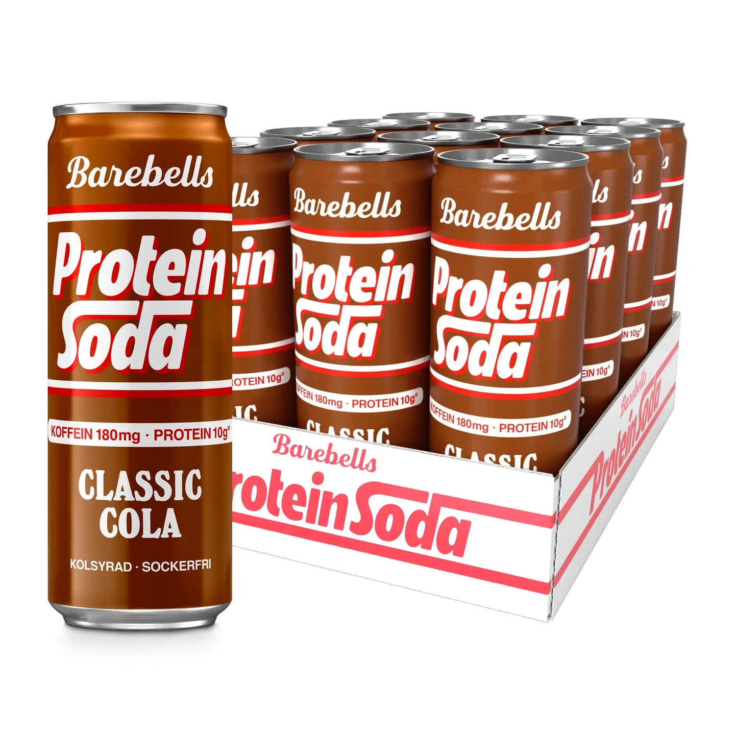 12 x Barebells Protein Soda 355 ml Classic Cola, kuva 1/1