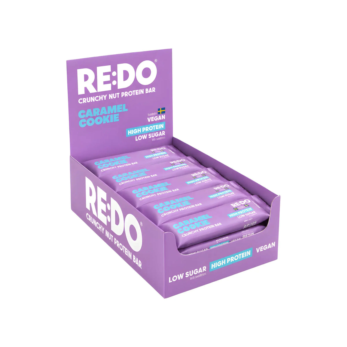 15 x REDO Bar 40 g Crispy Caramel Cookie, kuva 1/1
