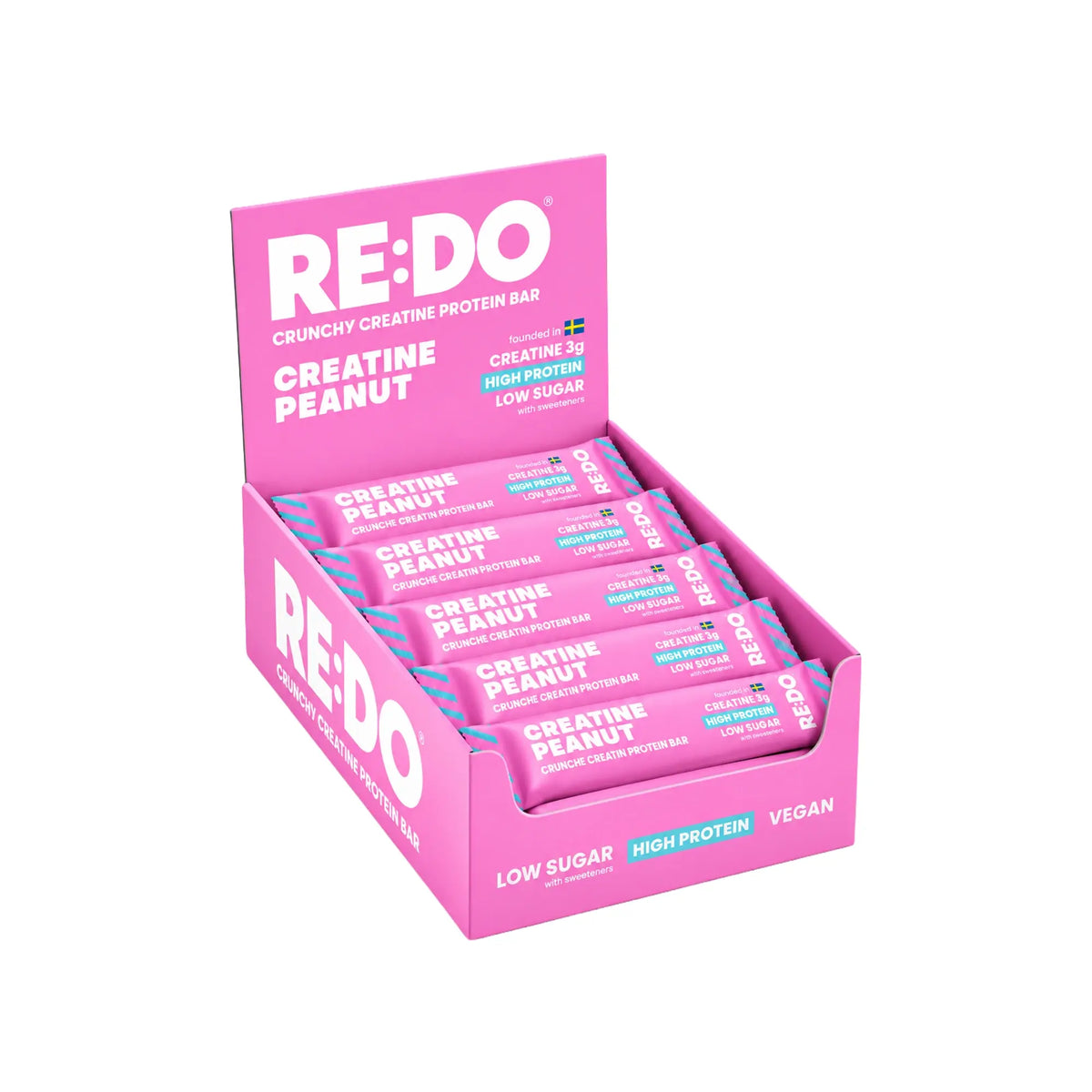 15 x REDO Creatine Bar 40 g Peanut Caramel, kuva 1/1