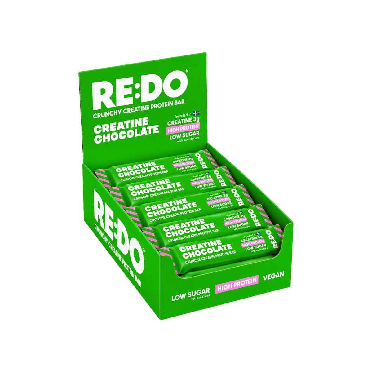 15 x REDO Creatine Bar 40 g Chocolate Caramel, kuva 1/1