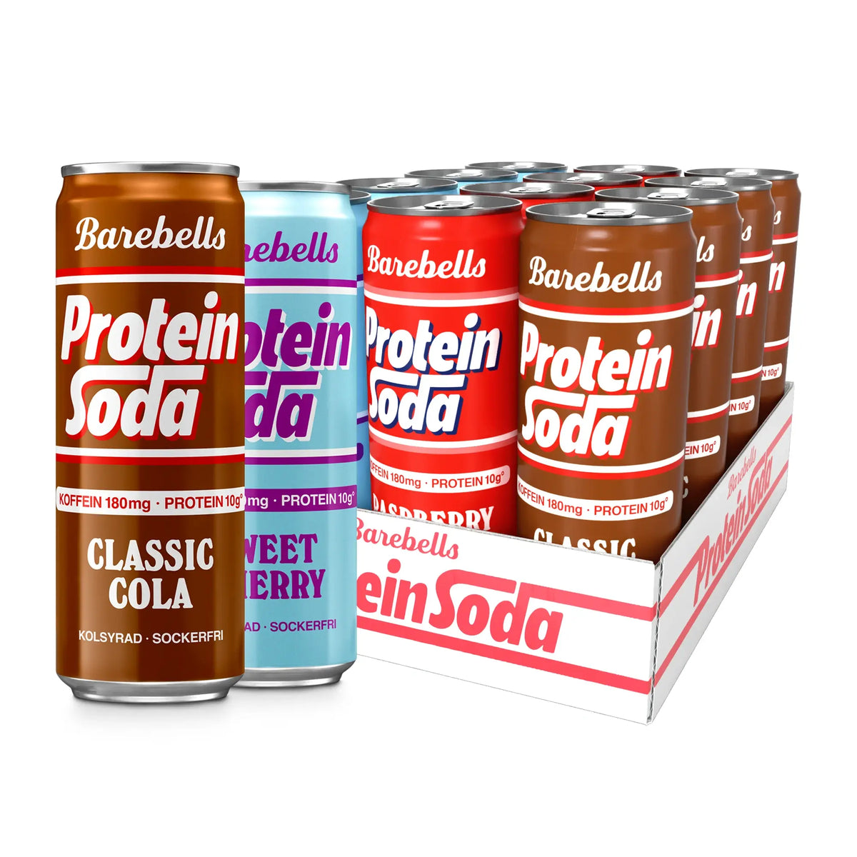 12 x Barebells Protein Soda 355 ml Mix-lava, kuva 1/1