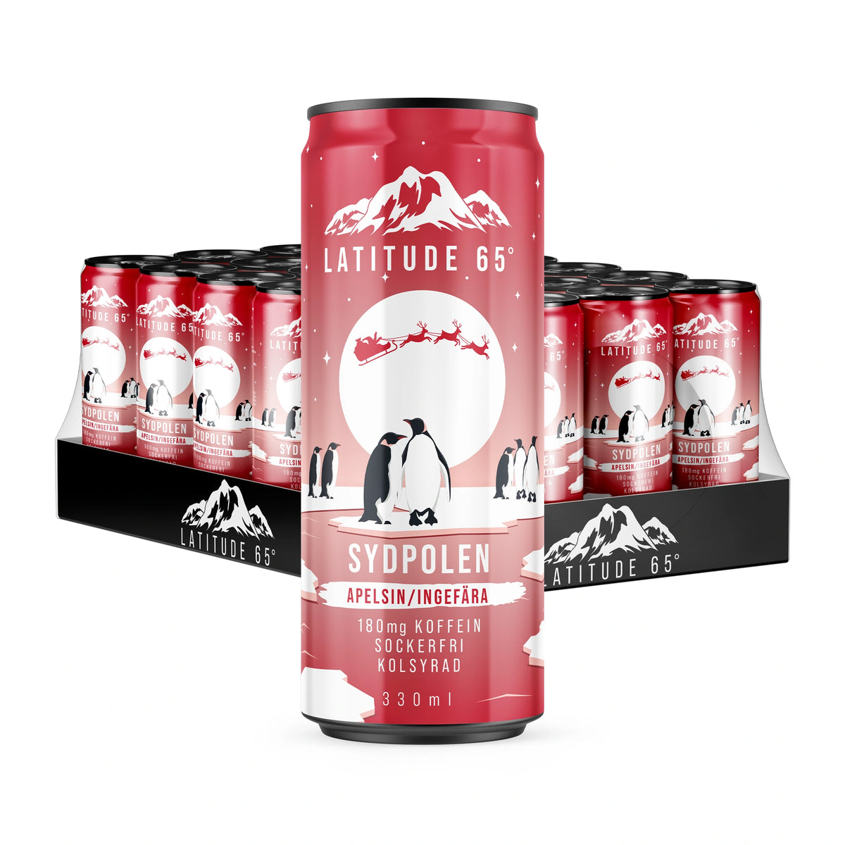 24 x Latitude 65 330 ml Sydpolen – Appelsiini/Inkivääri, kuva 1/1