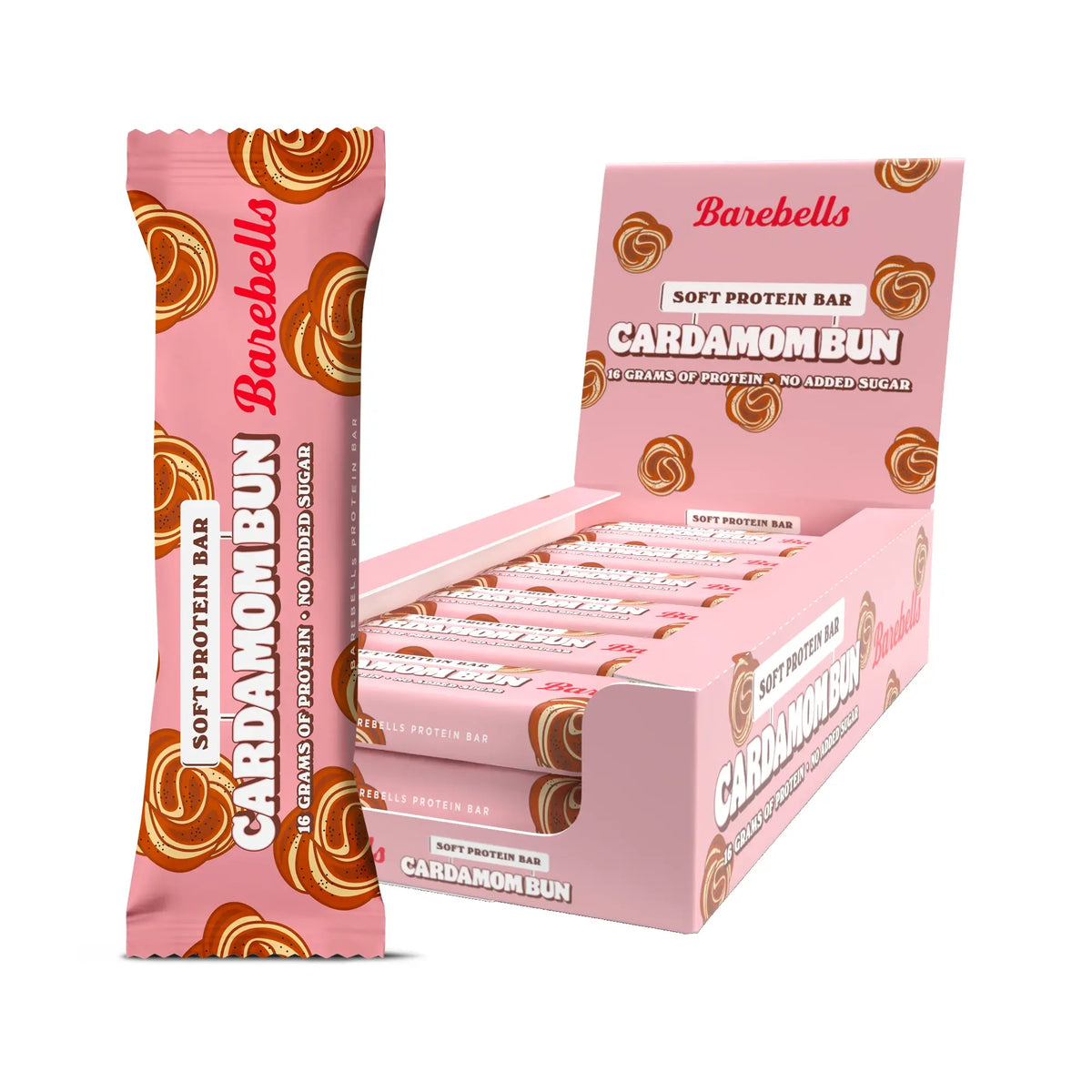 12 x Barebells Soft Protein Bar 55 g Cardamom Bun, kuva 1/1