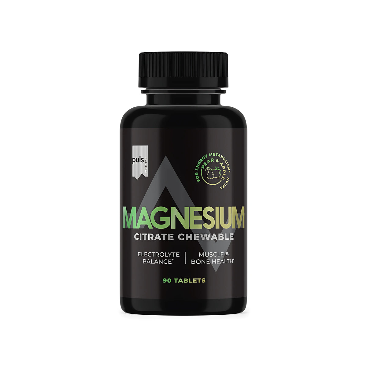 Puls Nutrition Chewable Magnesium 90 tablets Pear Apple, kuva 1/1