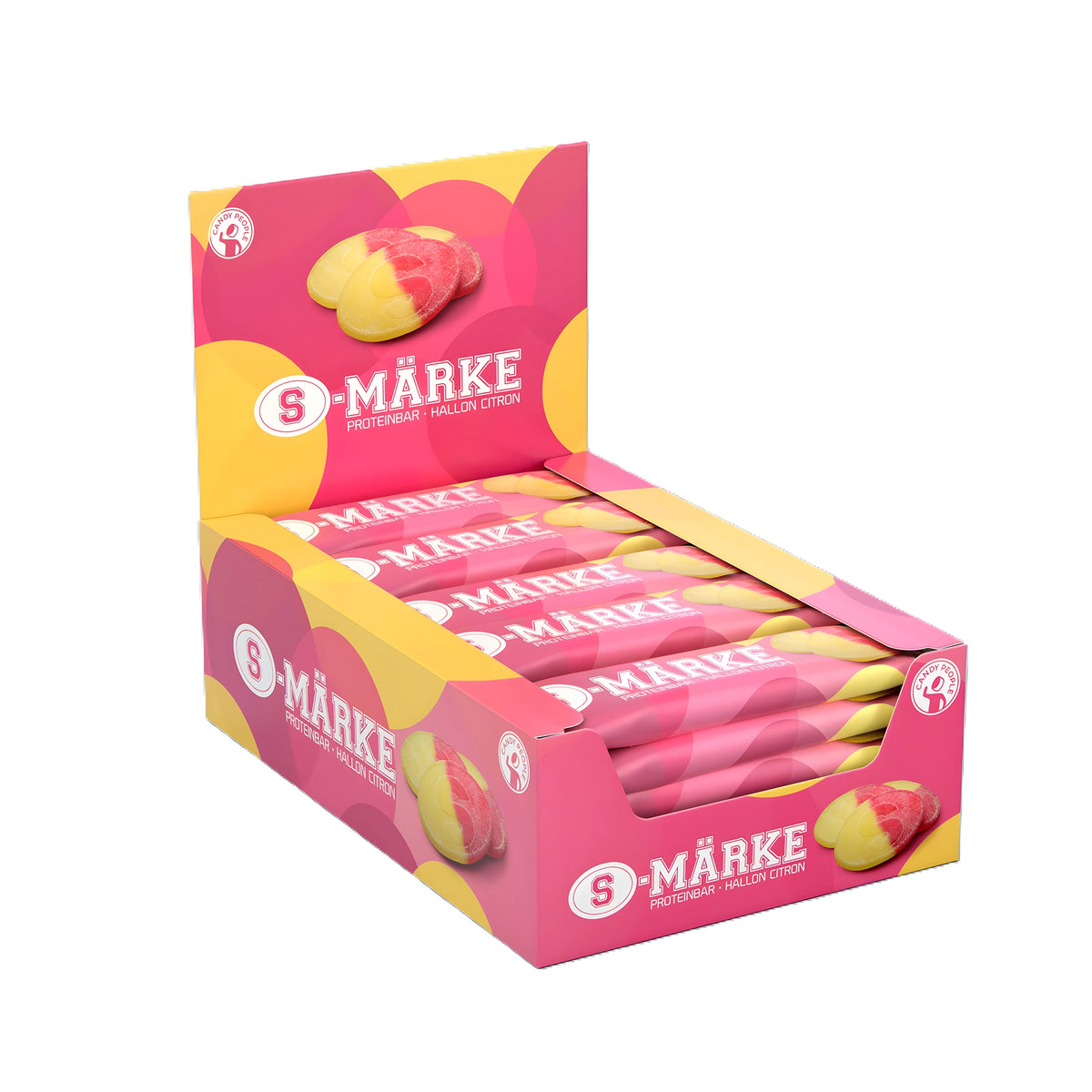 20 x S-märke-proteiinipatukka 35 g Sura S vadelma &amp; sitruuna, kuva 1/1