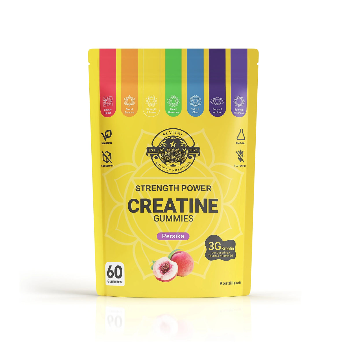 Sevital Kreatin Gummies 60 kpl, kuva 2/3
