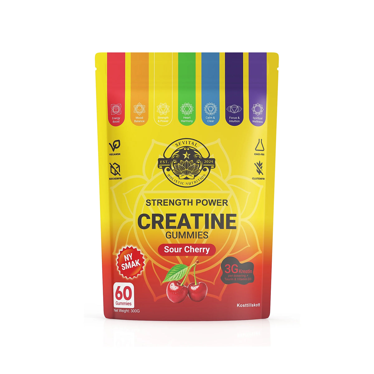 Sevital Kreatin Gummies 60 kpl