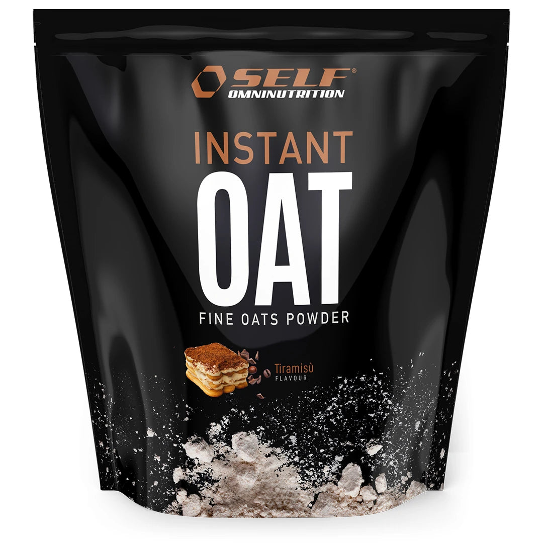 Self Omninutrition Instant Oat 1 kg -kaurajauhoa mustassa pussissa, makuna Tiramisù., kuva 3/14