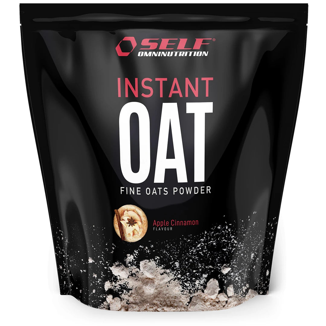 Self Omninutrition Instant Oat 1 kg -kaurajauho mustassa pussissa, makuna Apple Cinnamon., kuva 8/14