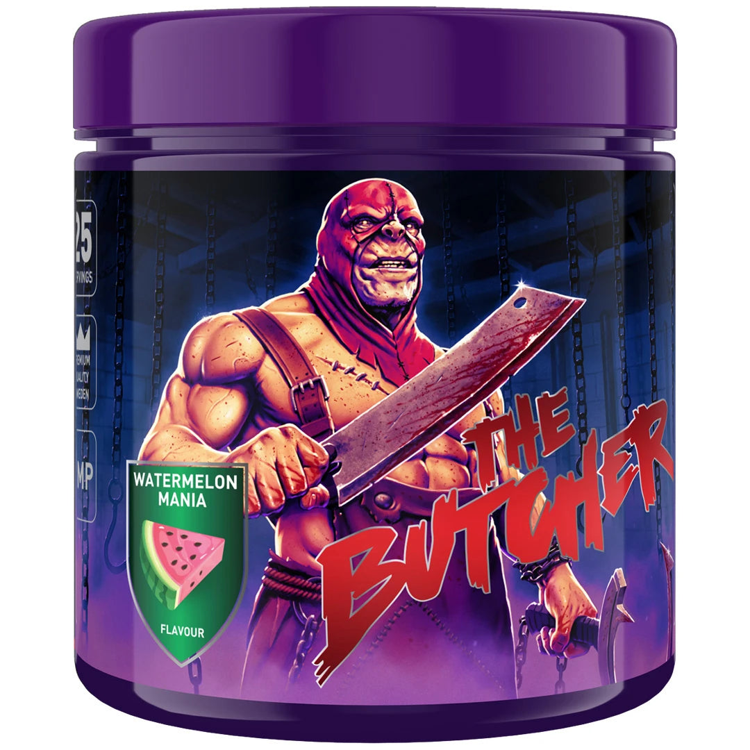 Swedish Supplements The Butcher 425 g PWO violetissa purkissa, makuna Watermelon Mania., kuva 5/5